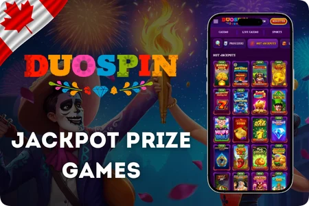 Duospin Games library with jackpot slots and software providers