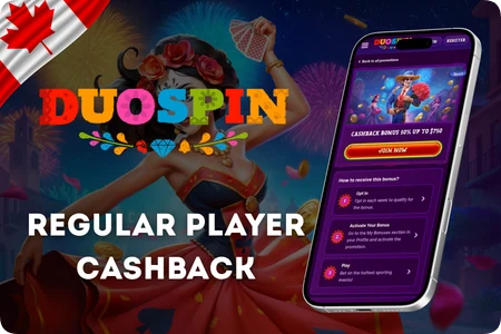 Duospin Online Casino weekly cashback and weekend reload promotions